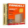 Caja de lija para madera FANDELI A080, con distintas medidas de lijas para madera para todo tipo de aplicaciones